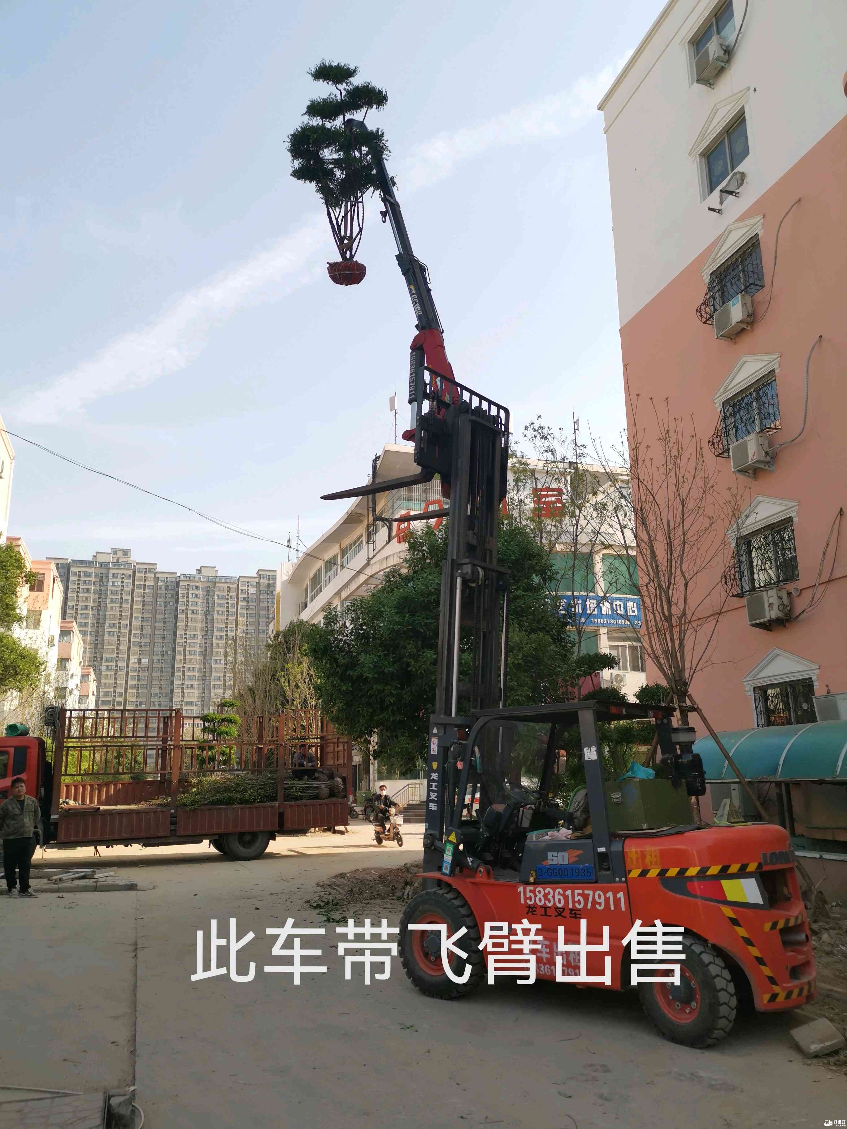 河南新乡二手龙工LG系列5吨2019款升高4.5米柴油叉车