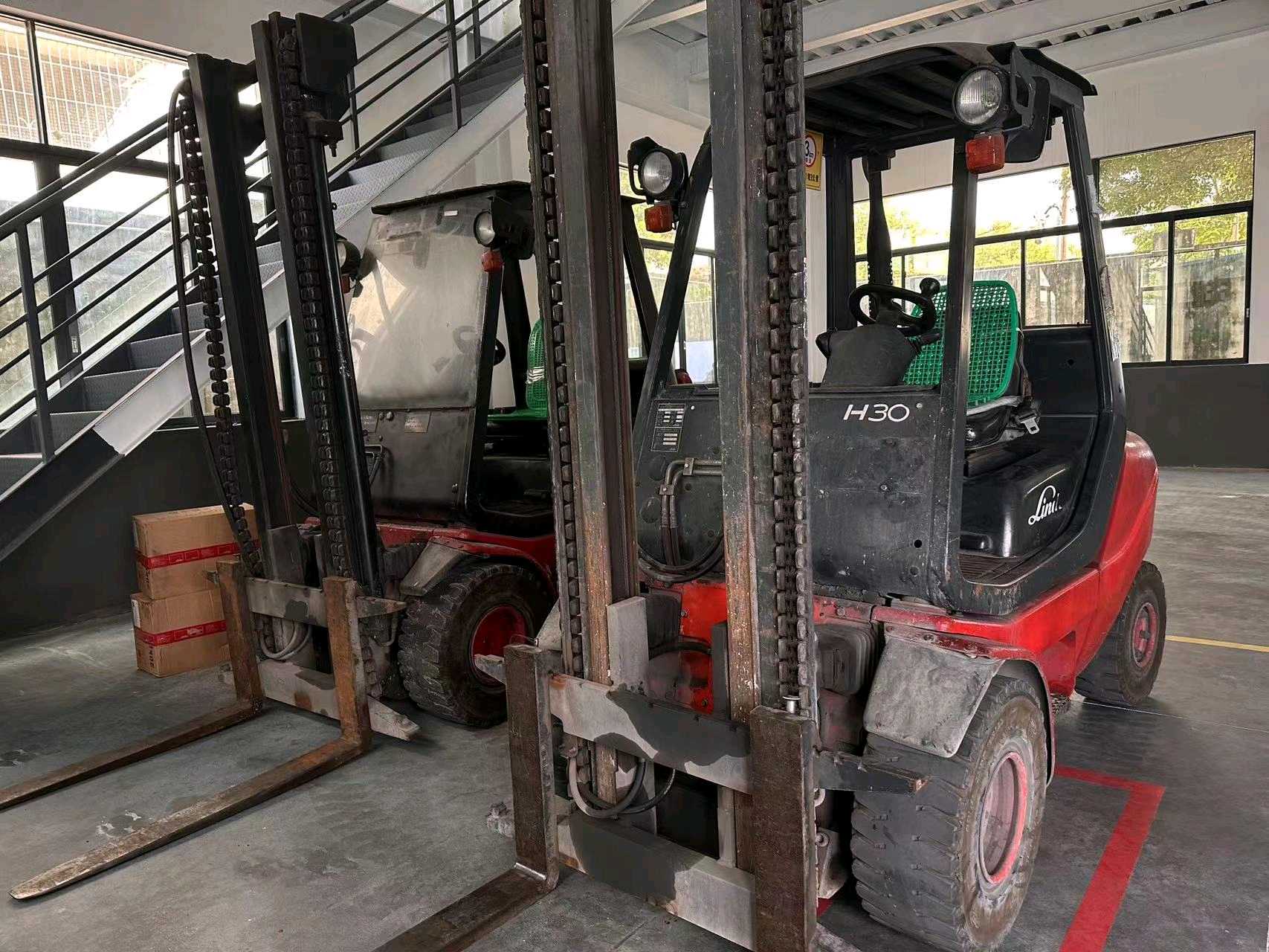 广西梧州二手林德HT3吨2015款升高3.05米柴油叉车