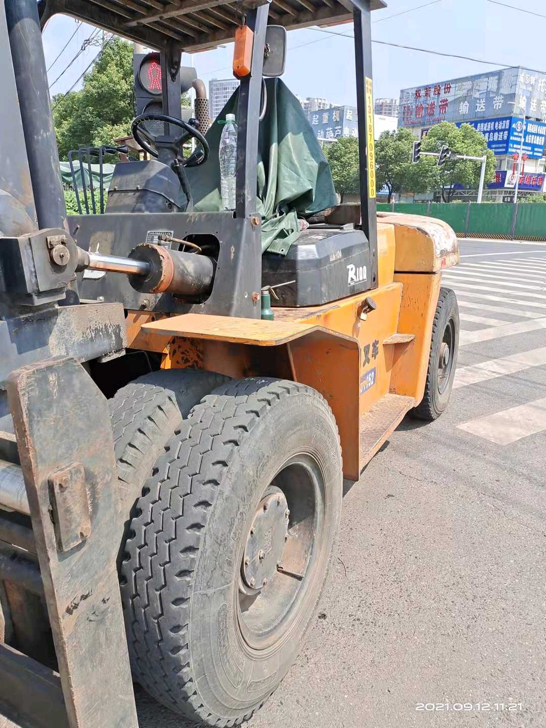 湖南长沙二手杭叉R系列10吨2010款升高3米柴油叉车