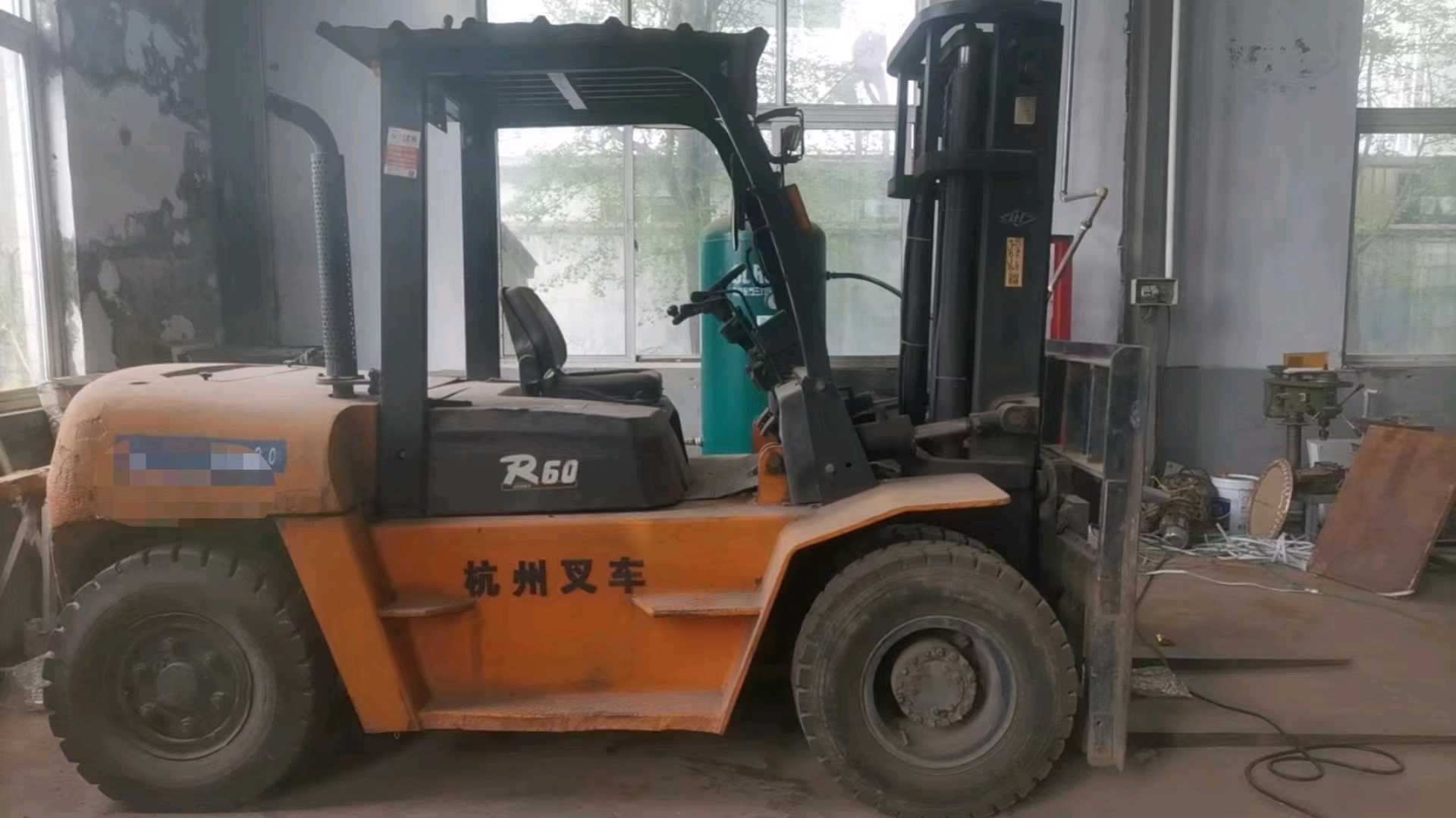 河北沧州二手杭叉R系列6吨2011款升高3米柴油叉车